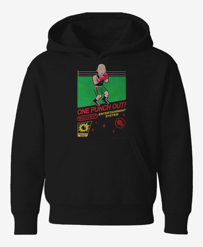 Poleron de niño Negro de One punch snes