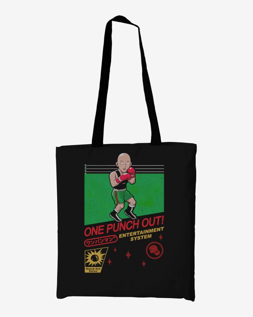 Totebag Negro de One punch snes