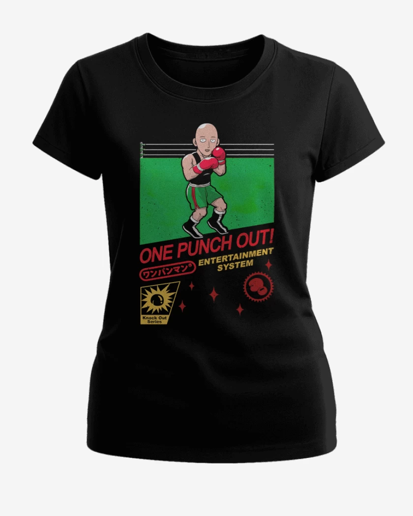 Polera de Mujer Negro de One punch snes