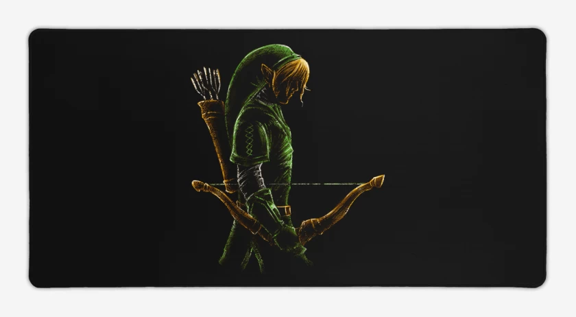 Mouse pad Gamer Negro de Archer link