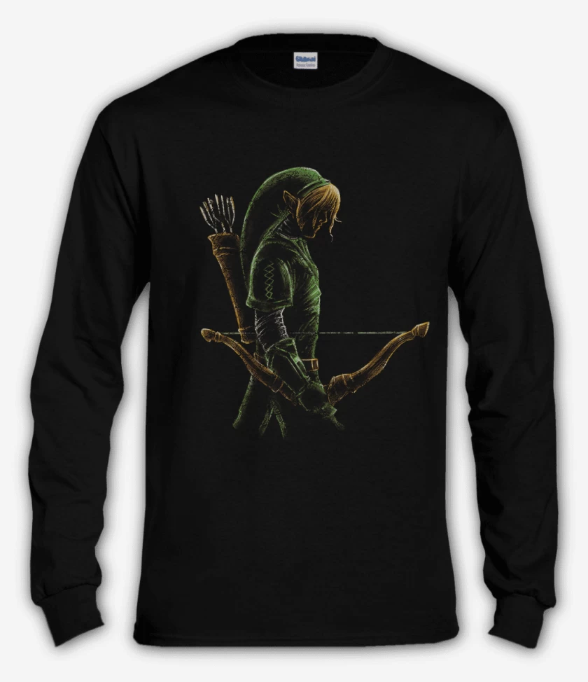 Polera manga larga Negro de Archer link