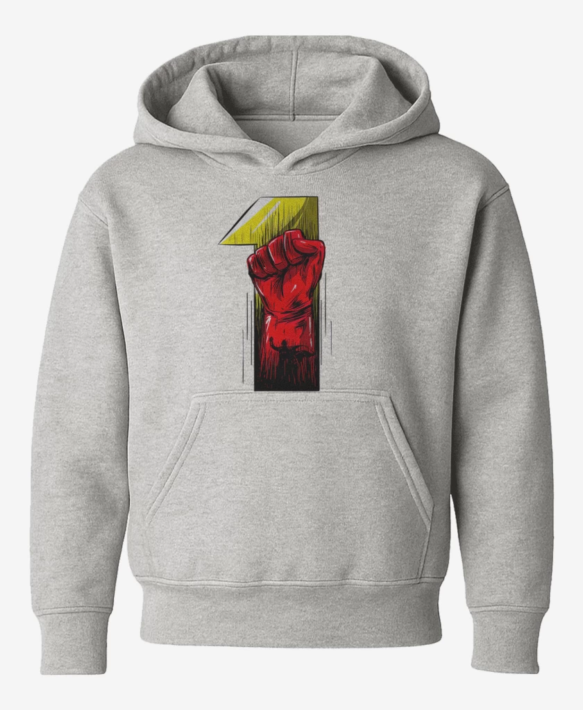 Poleron de niño Gris Melange de 1 Punch