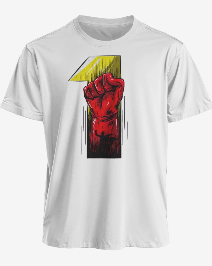 Polera premium Blanco de 1 Punch