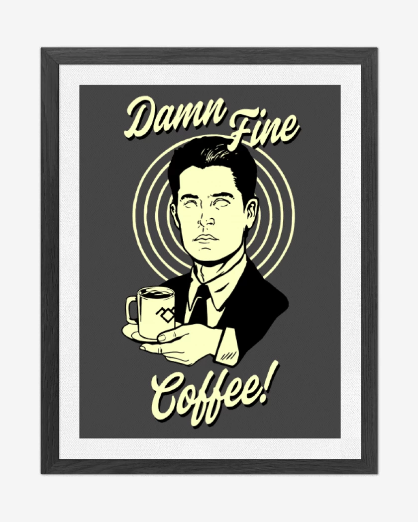 Cuadro decorativo Carbon de Damn fine coffee