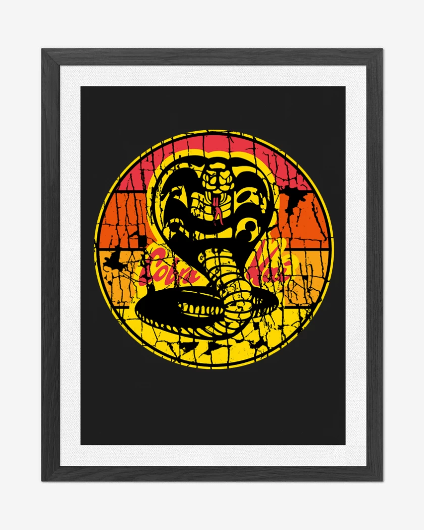 Cuadro decorativo Negro de Cobra kai