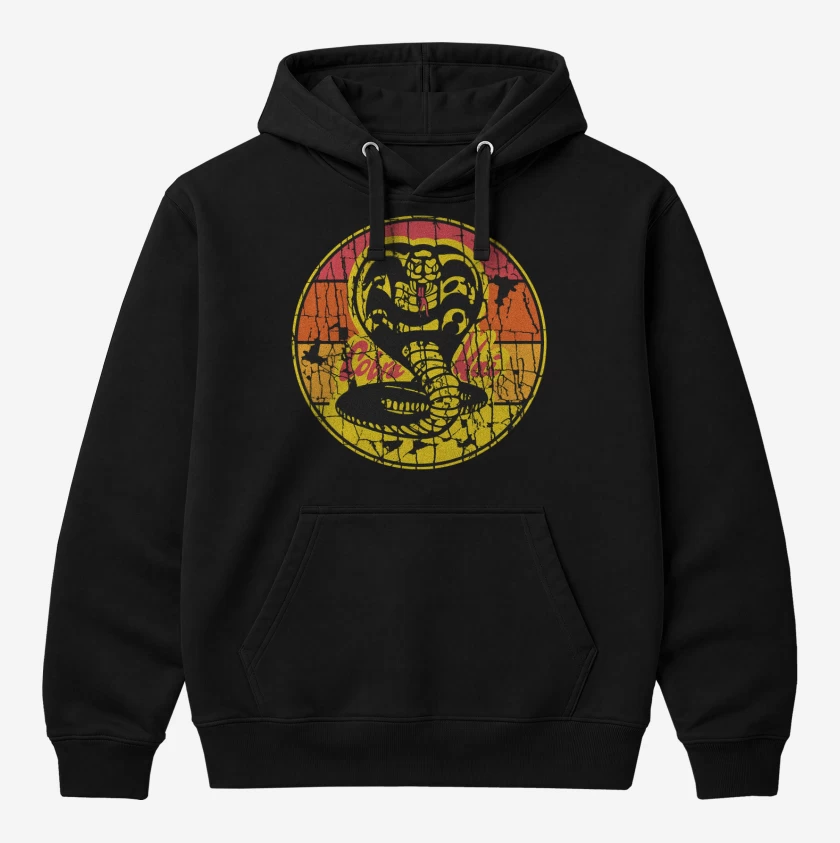 Polerón Canguro Negro de Cobra kai