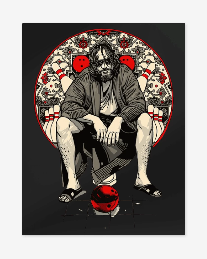 Print metalico Negro de The dude