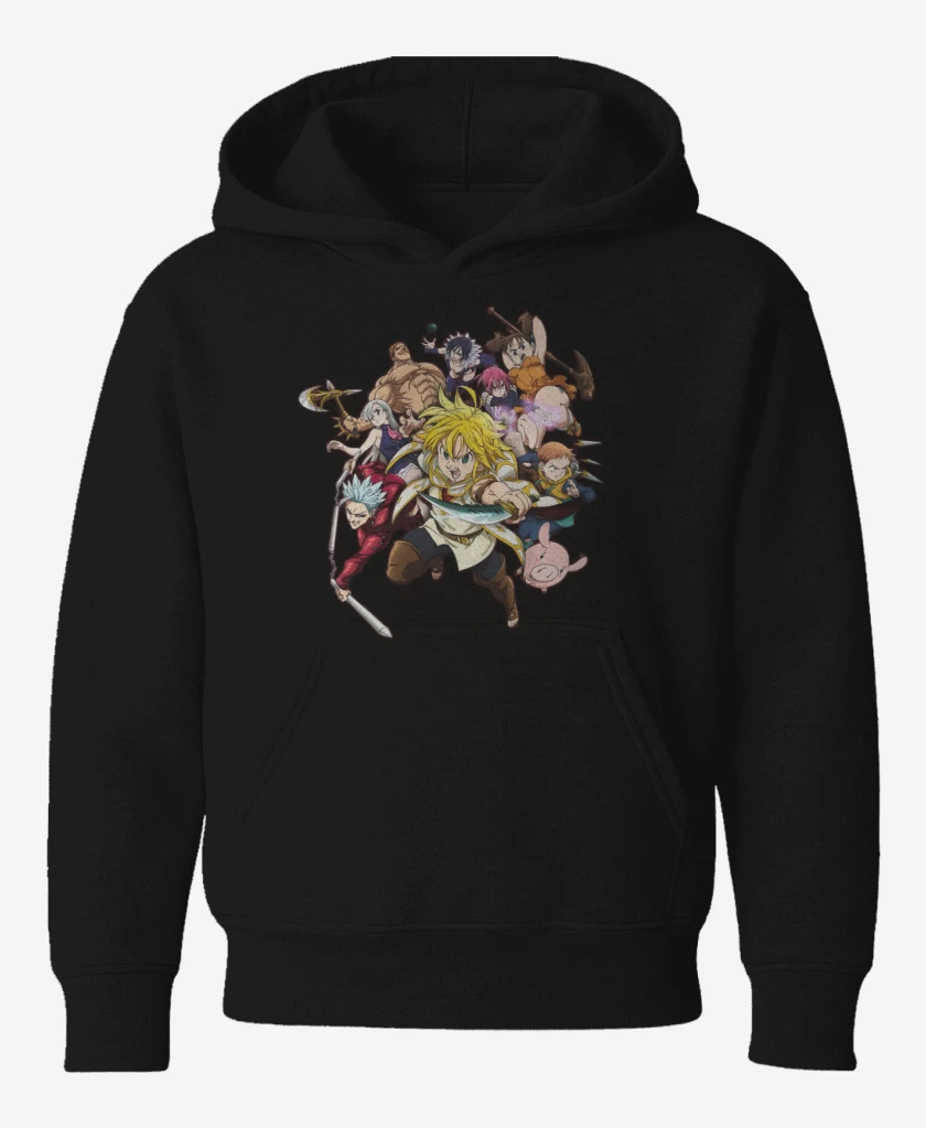 Poleron de niño Negro de SDS 7 I