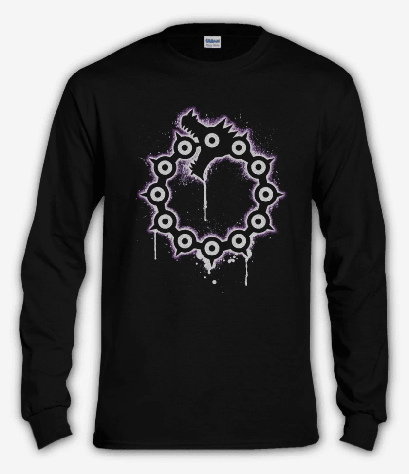 Polera manga larga Negro de SDS 7 II