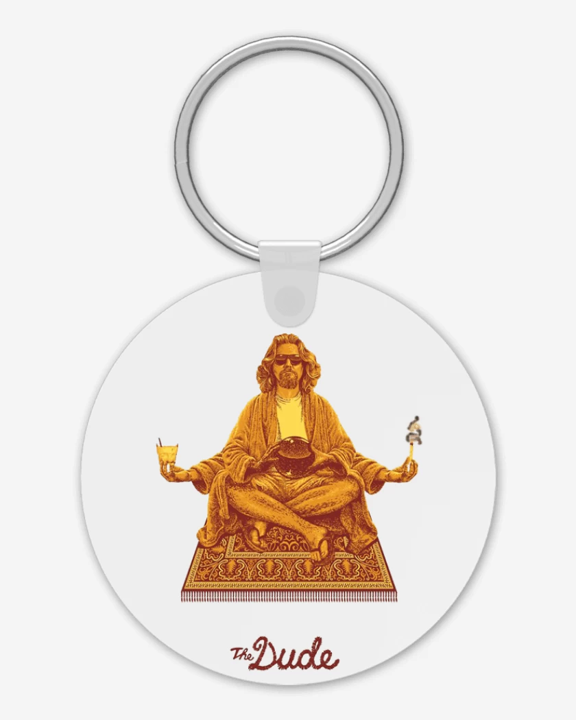 Llavero Blanco de The Dude zen