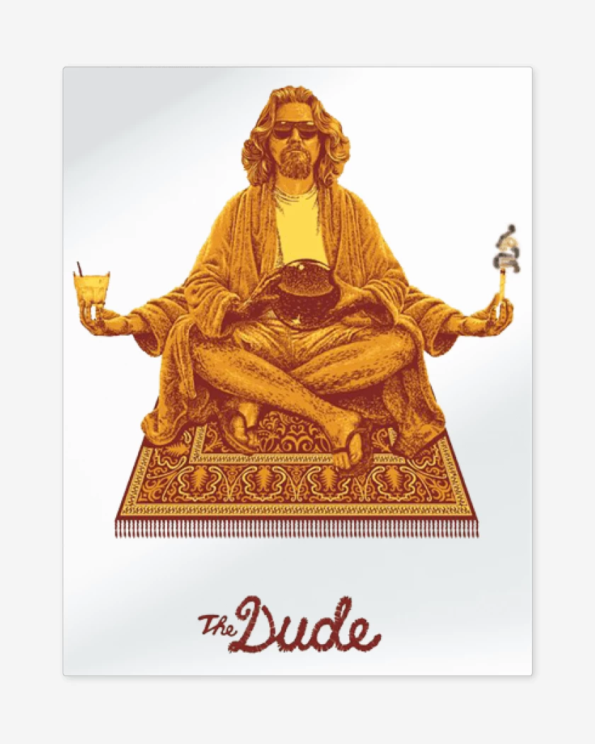 Print metalico Blanco de The Dude zen