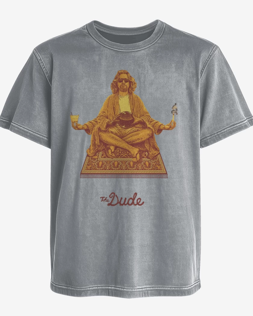 Polera desgastada Gris Melange de The Dude zen