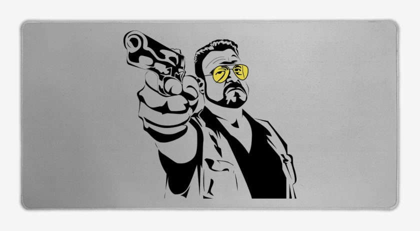 Mouse pad Gamer Gris Melange de Walter Sobchak 