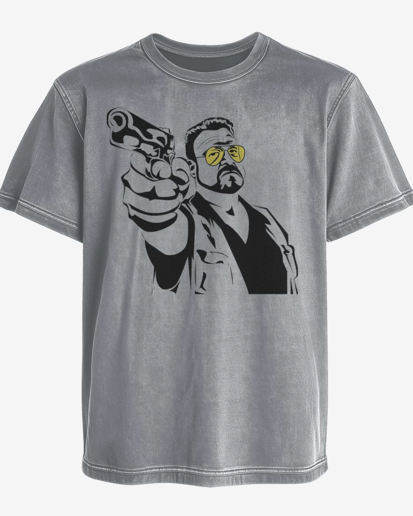 Polera desgastada Gris Melange de Walter Sobchak 
