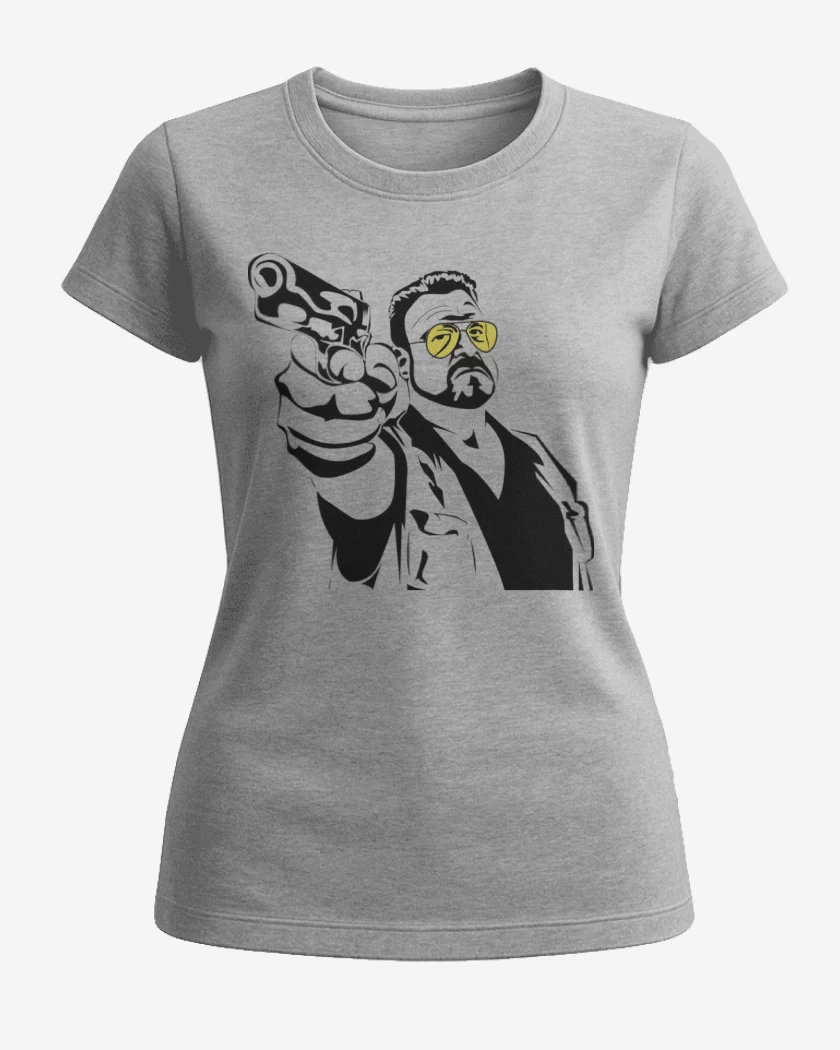 Polera de Mujer Gris Melange de Walter Sobchak 