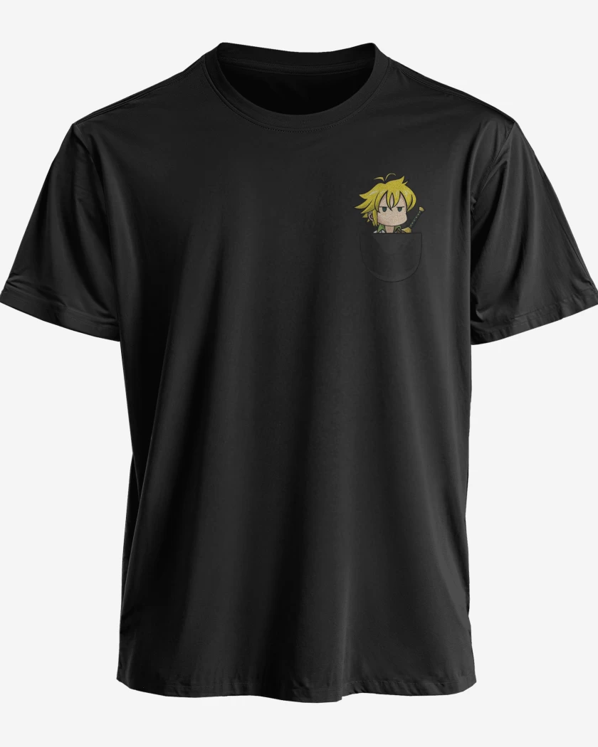 Polera premium Negro de SDS 7 bolsillo