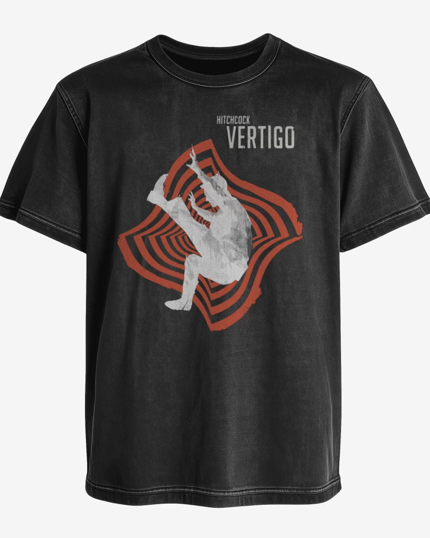Polera desgastada Negro de Vertigo