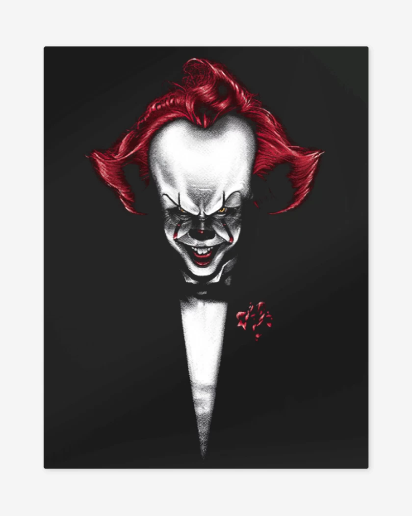 Print metalico Negro de Clownfather