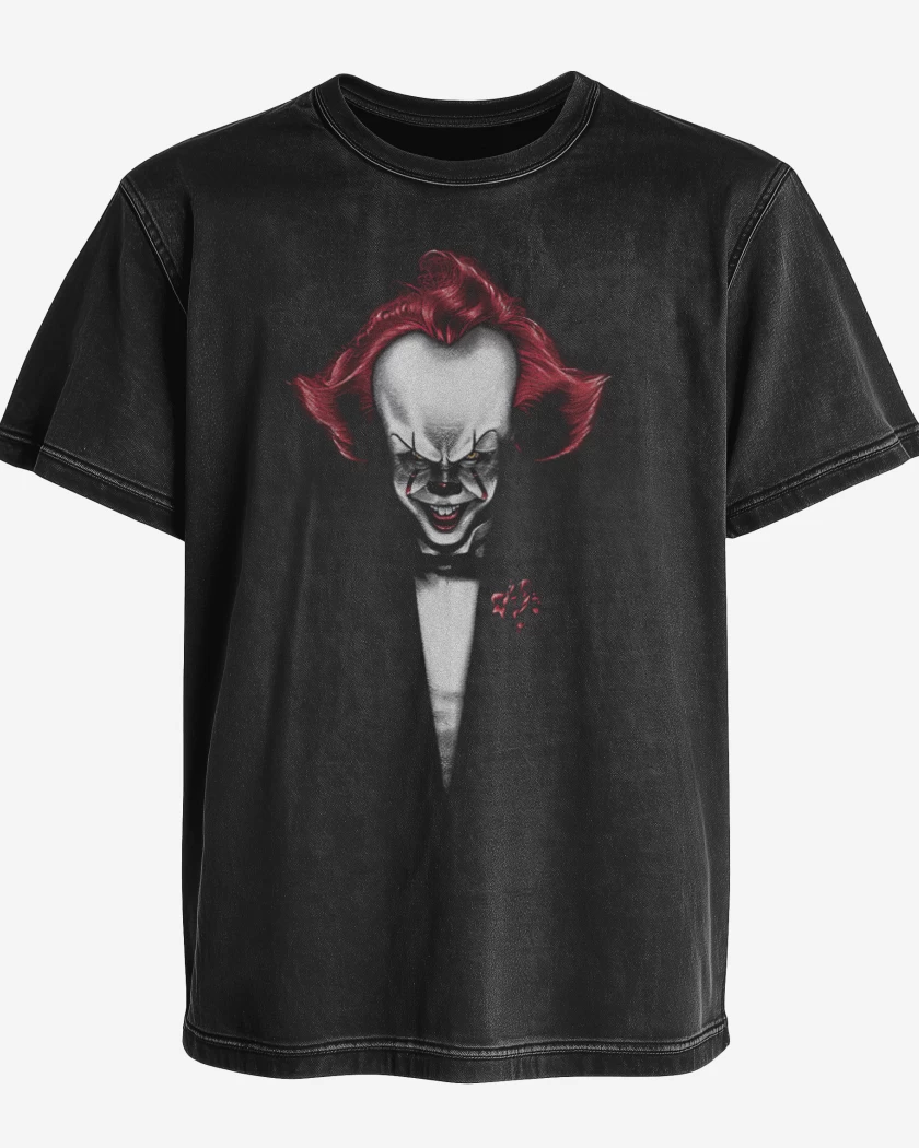 Polera desgastada Clownfather