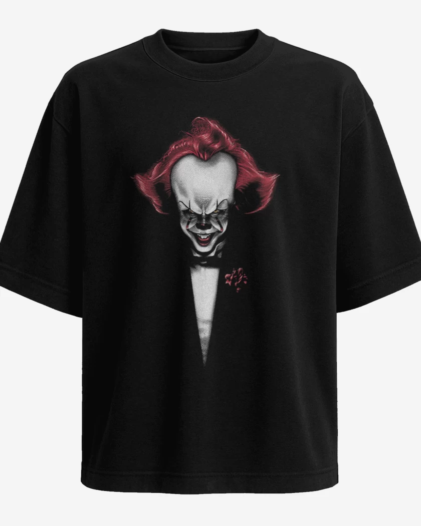 Polera Oversize Negro de Clownfather