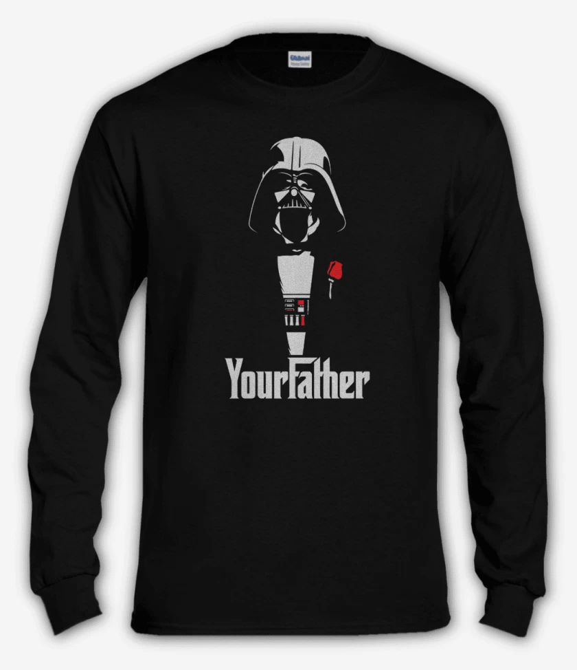 Polera manga larga Negro de Tu padre