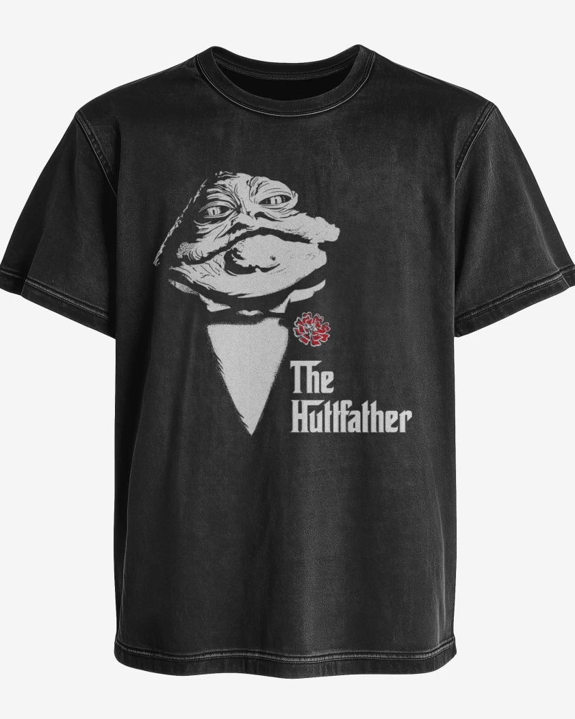 Polera desgastada Negro de Jabbafather