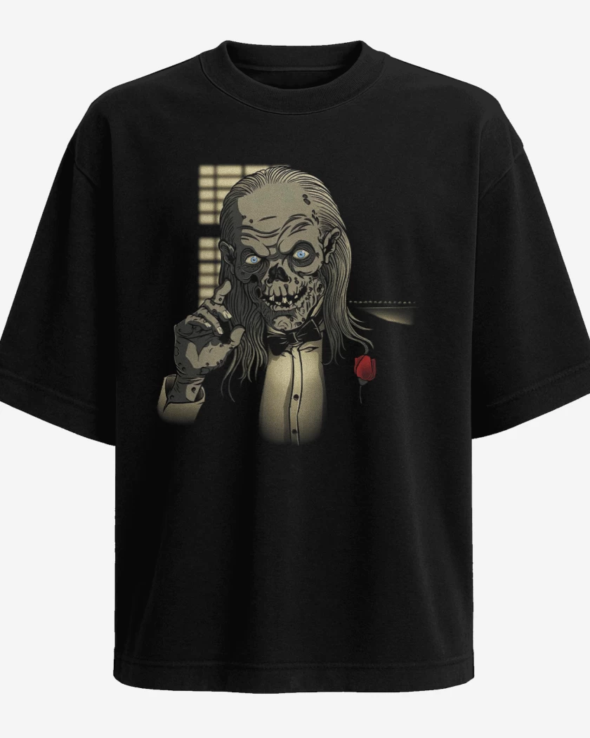 Polera Oversize Negro de The crypfather