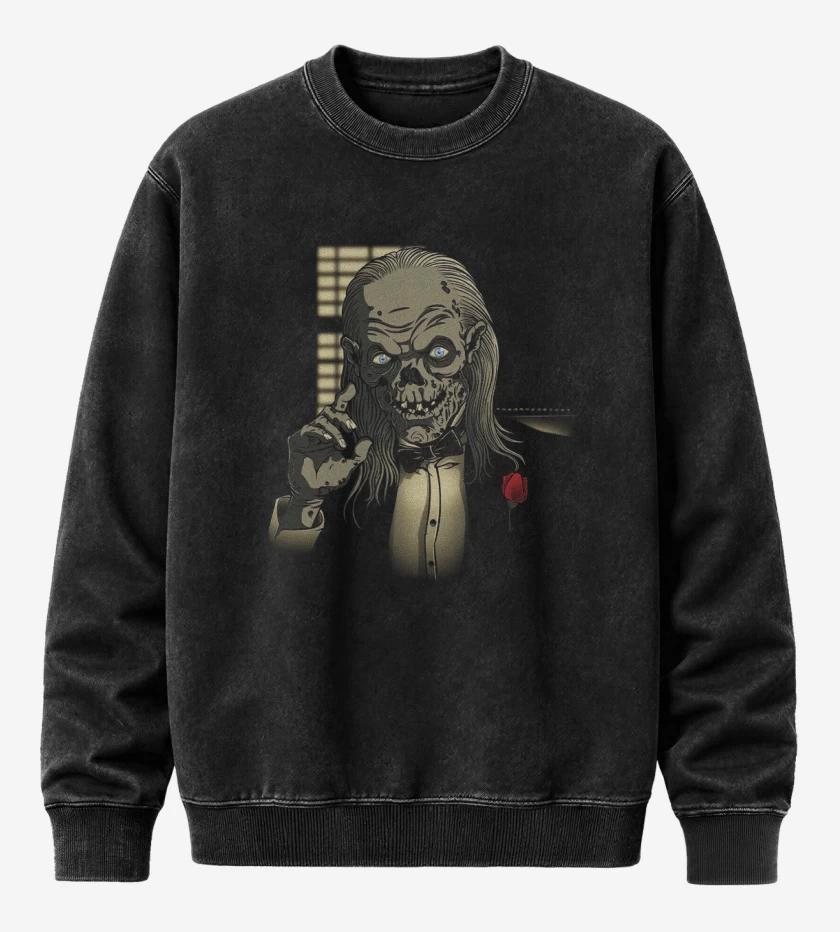 Poleron Polo Acid Wash Negro de The crypfather