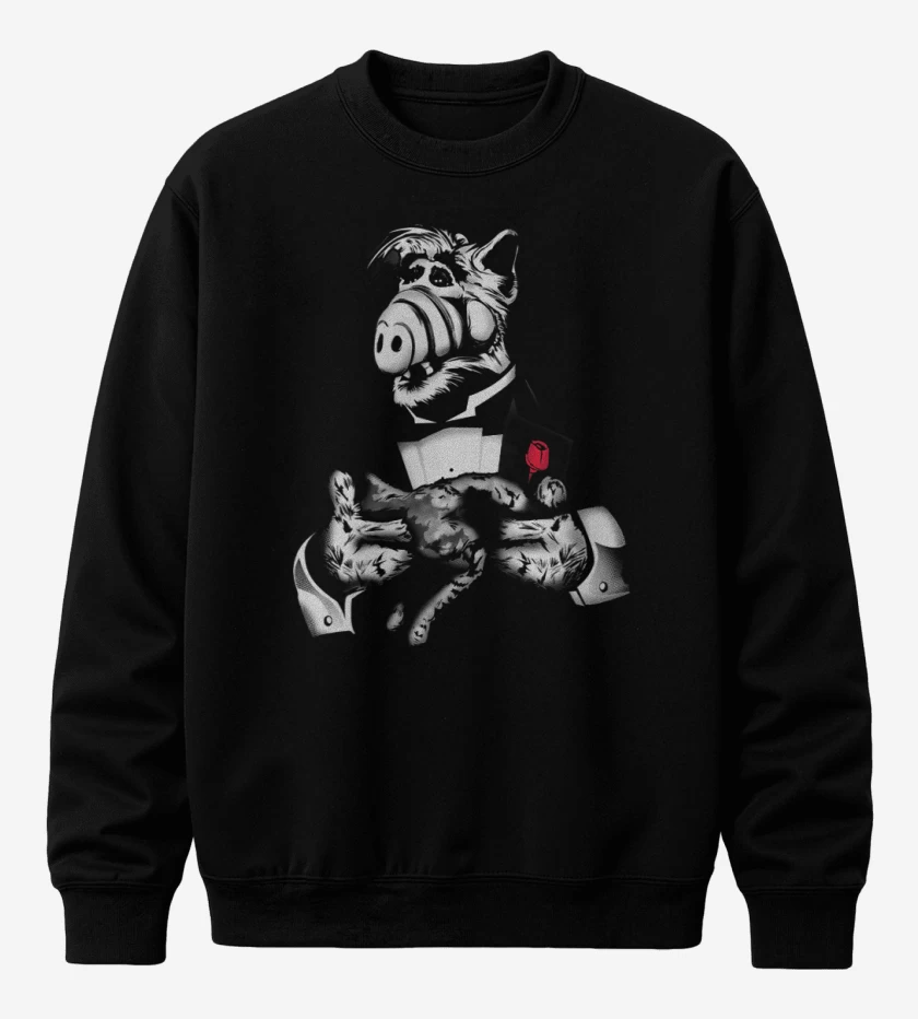 Poleron polo Negro de Alfather