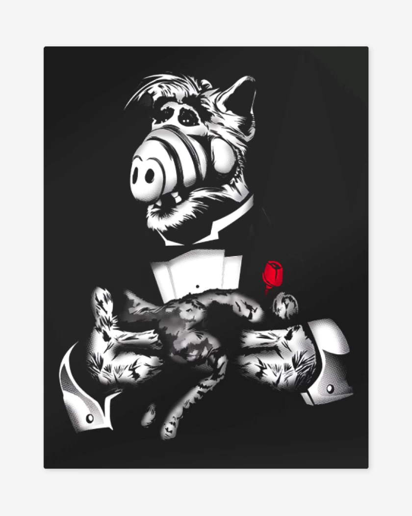 Print metalico Negro de Alfather