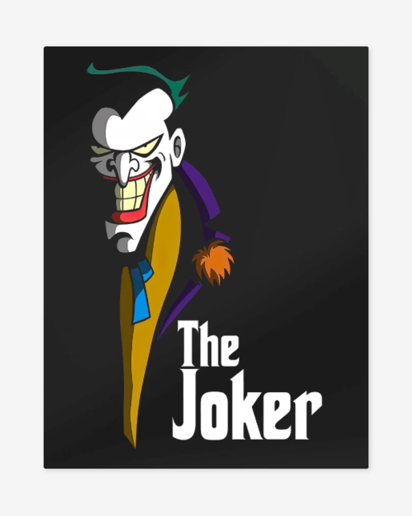 Print metalico Negro de The joker