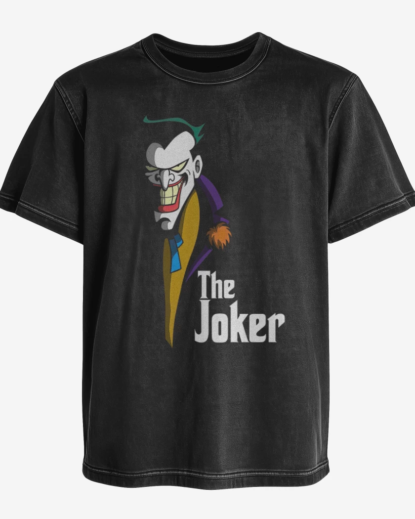 Polera desgastada Negro de The joker