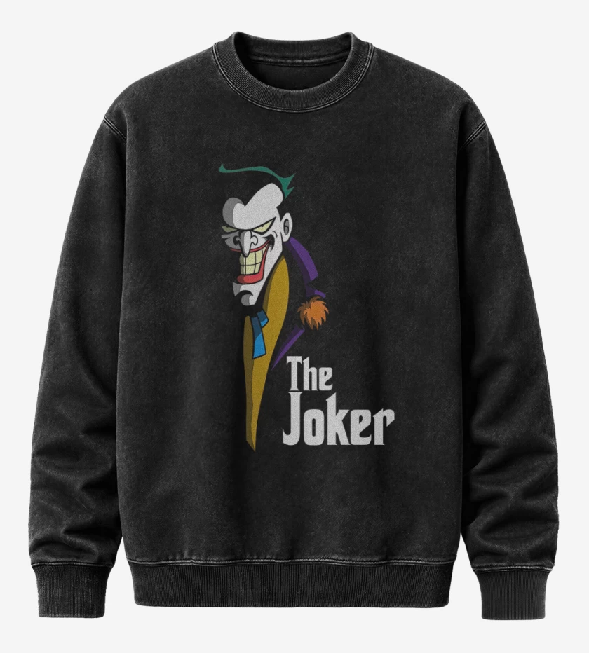 Poleron Polo Acid Wash Negro de The joker