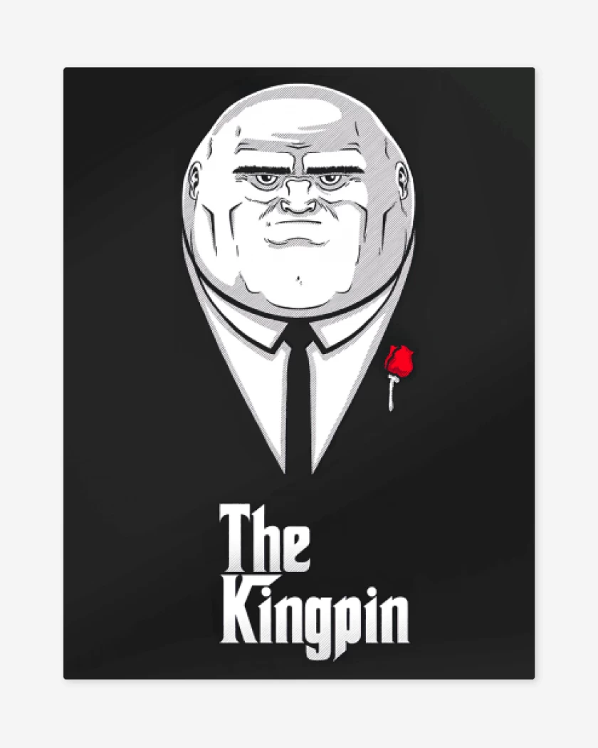 Print metalico Negro de The kingpin 