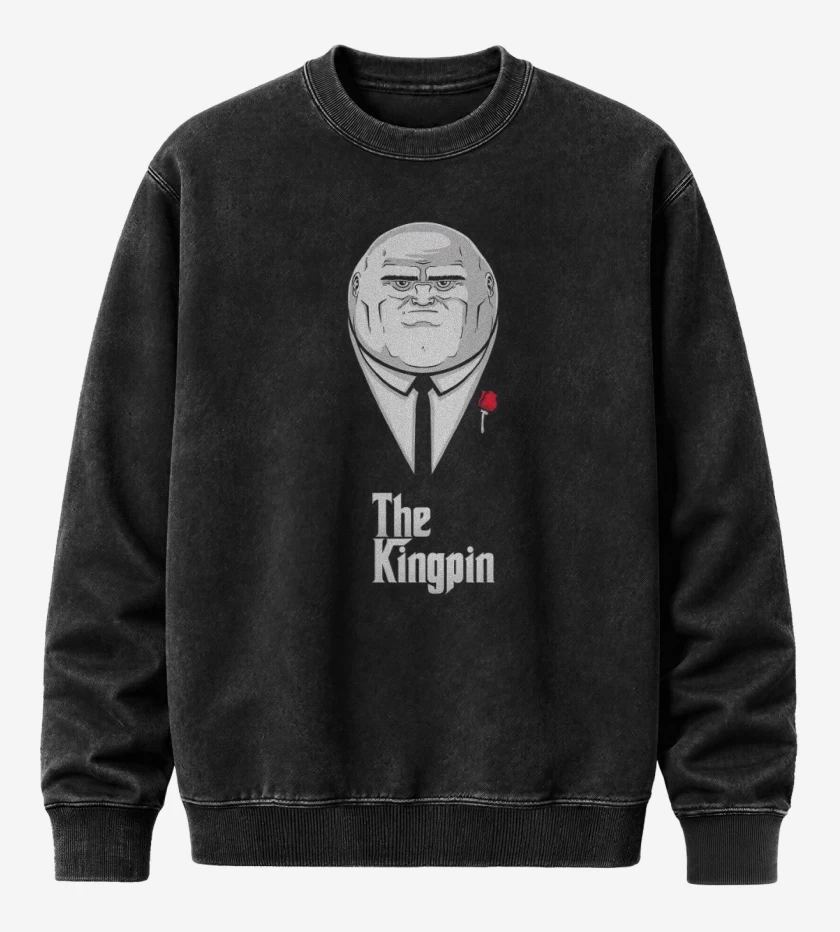 Poleron Polo Acid Wash Negro de The kingpin 