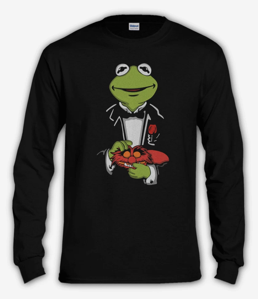 Polera manga larga Negro de Renefather