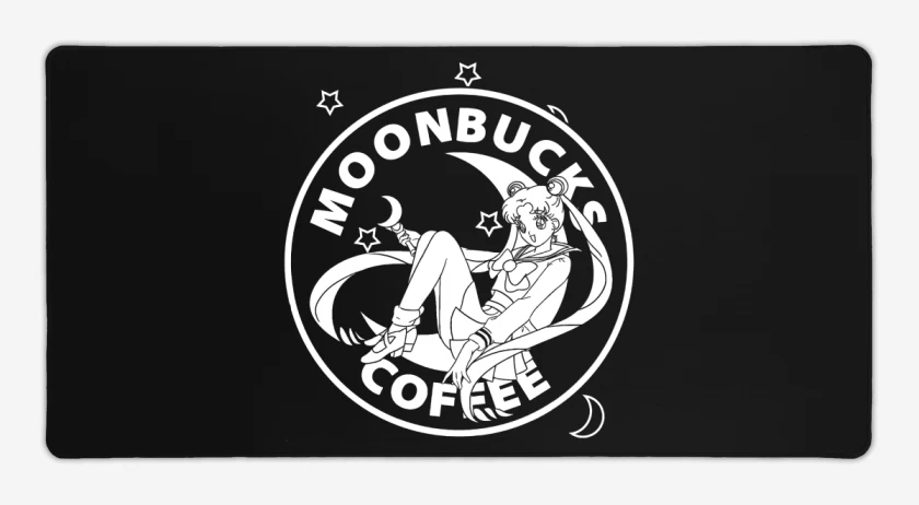 Mouse pad Gamer Negro de Sailor Coffee