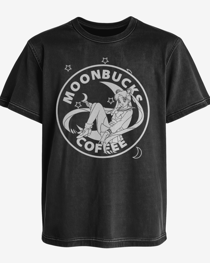 Polera desgastada Negro de Sailor Coffee