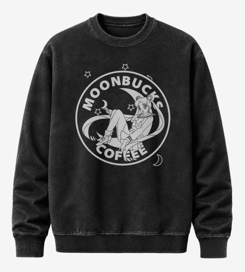 Poleron Polo Acid Wash Negro de Sailor Coffee
