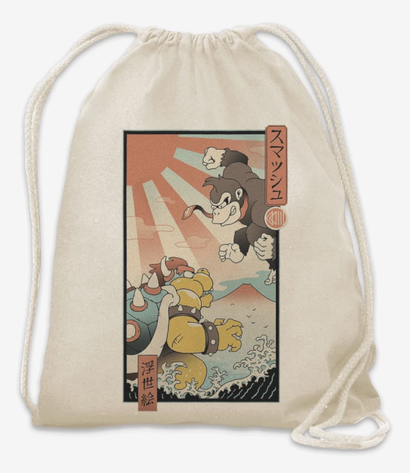 Mochila Blanco de Kong vs Bowzilla
