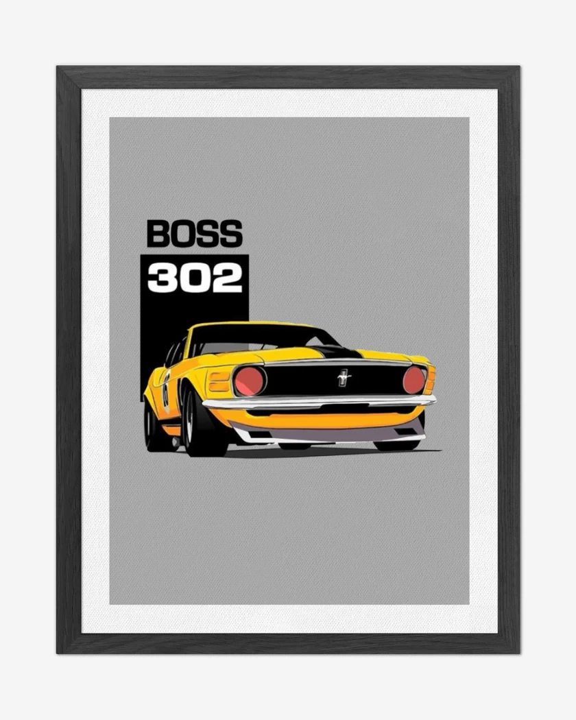 Cuadro decorativo Gris Melange de Mustang boss