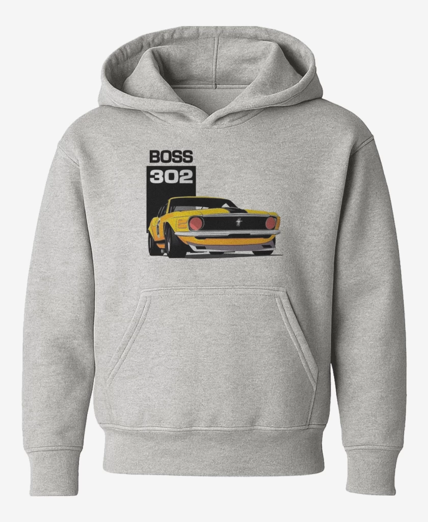 Poleron de niño Gris Melange de Mustang boss