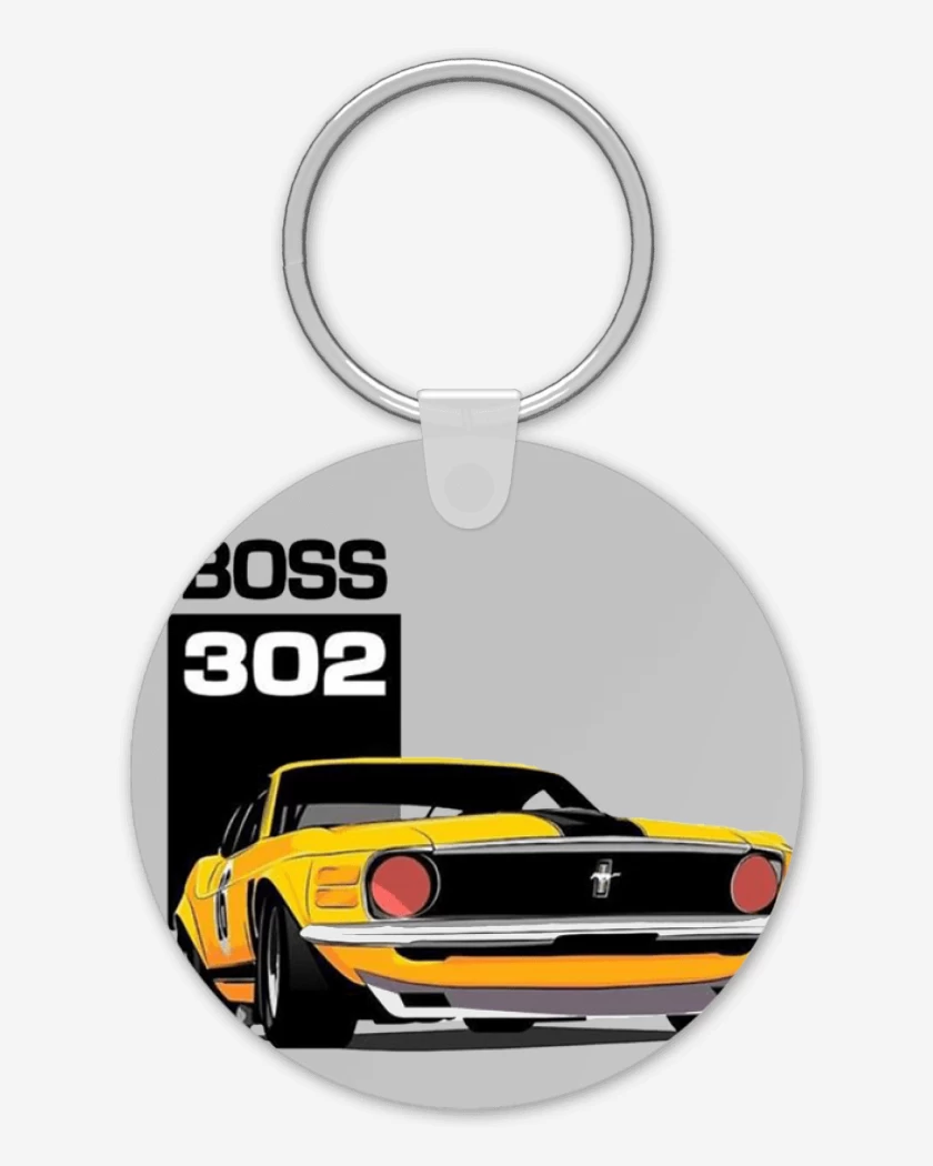 Llavero Gris Melange de Mustang boss