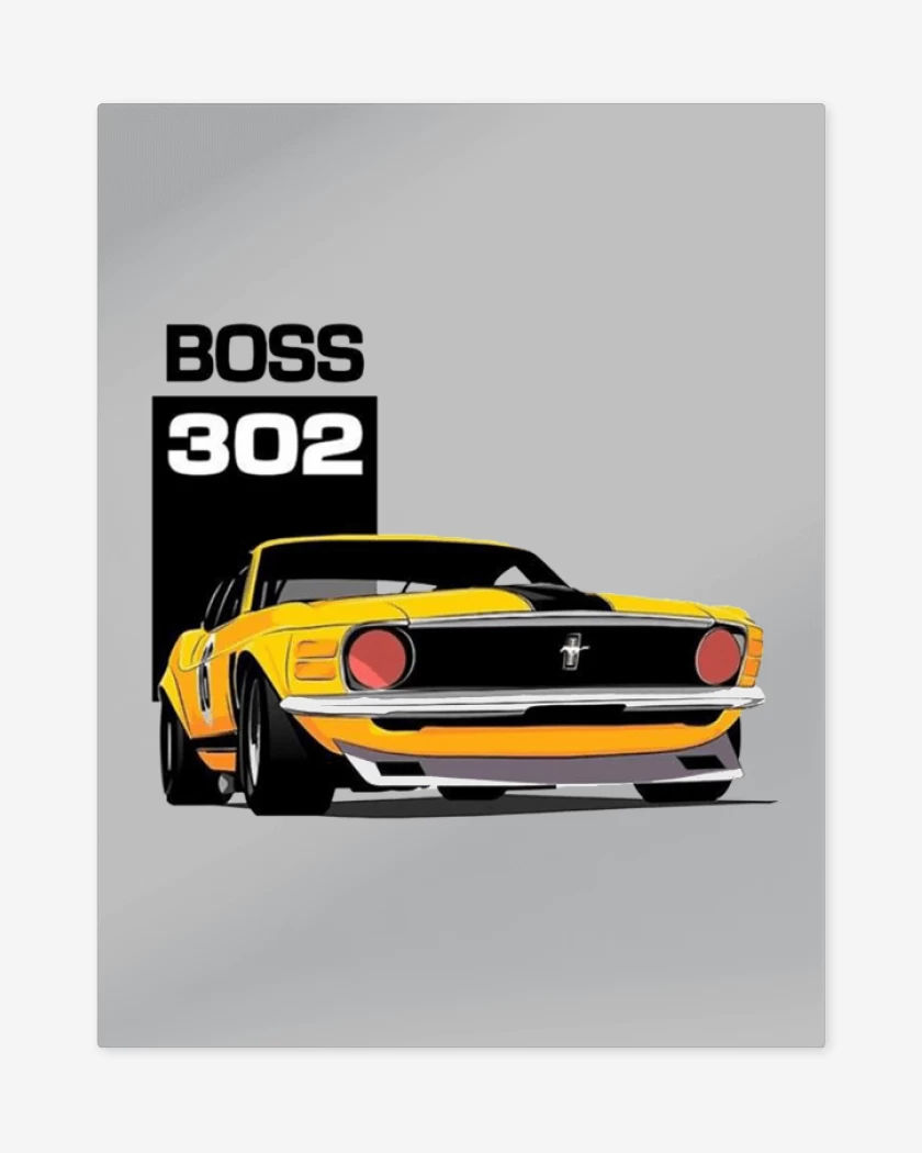 Print metalico Gris Melange de Mustang boss