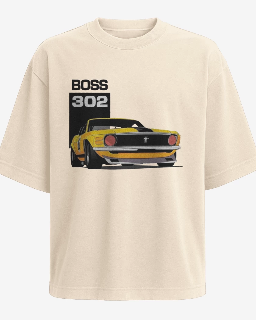 Polera Oversize Beige de Mustang boss