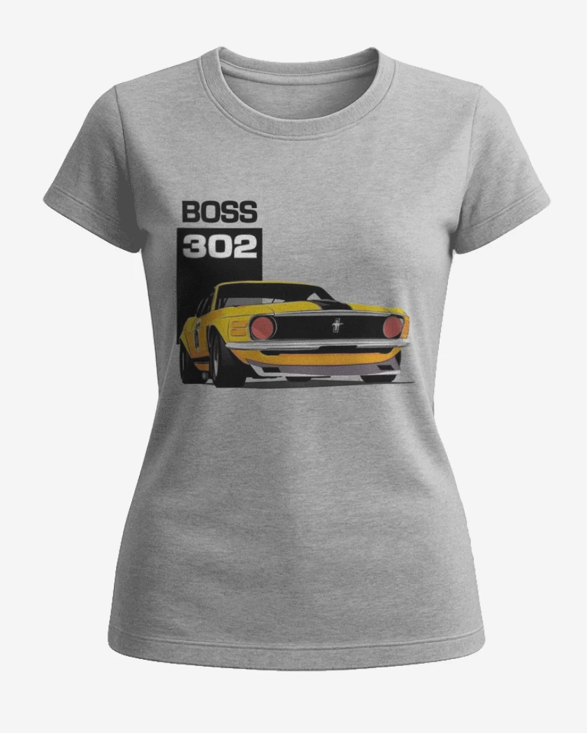 Polera de Mujer Gris Melange de Mustang boss