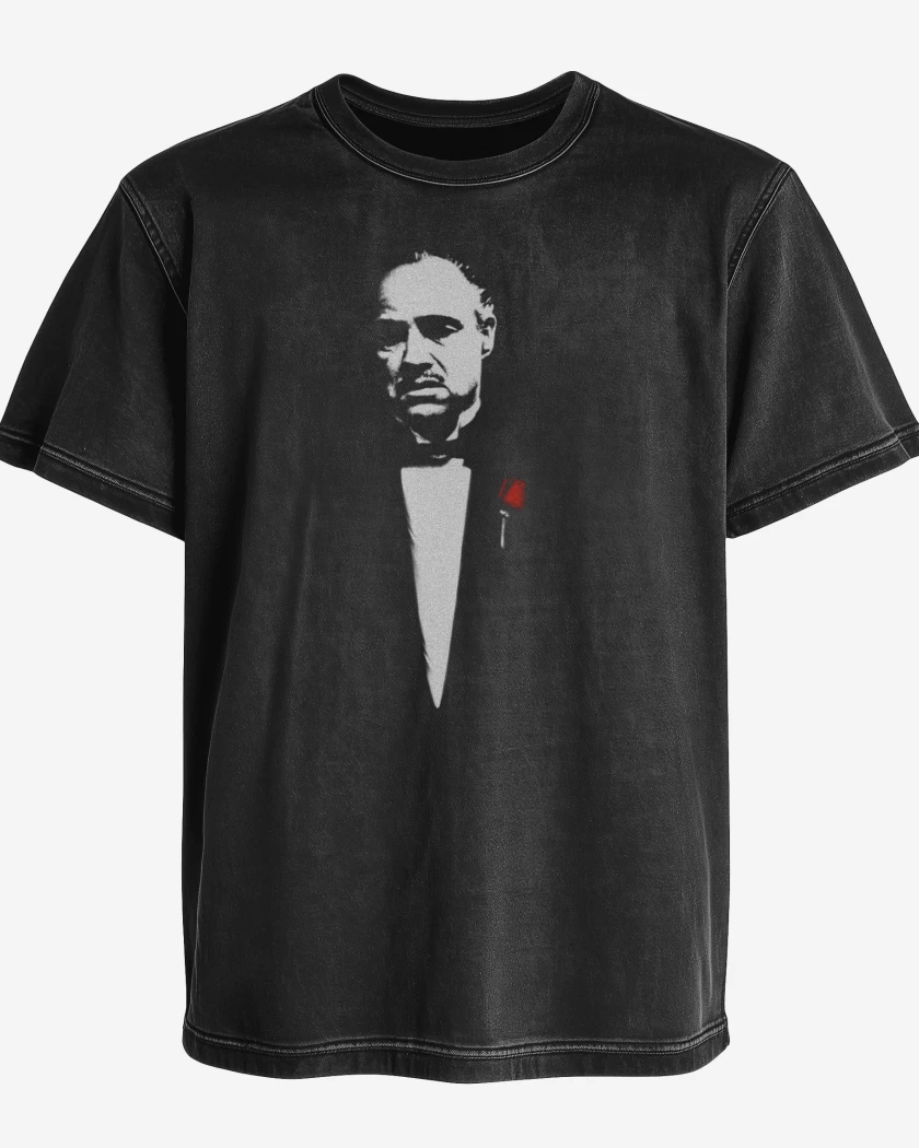 Polera desgastada Negro de Don Vito
