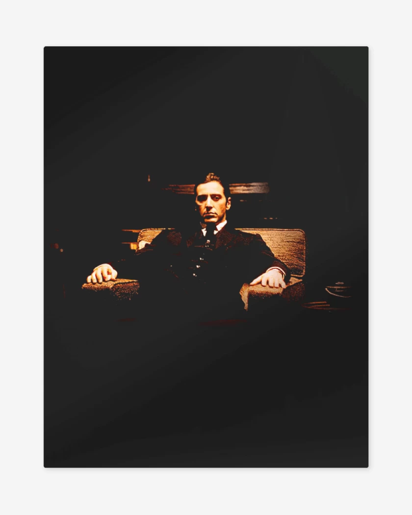 Print metalico Negro de Michael Corleone 