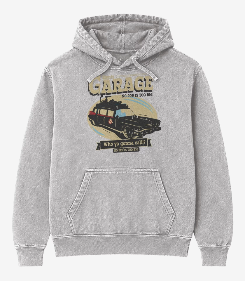 Poleron Canguro Acid Wash Gris Melange de Stantz garage