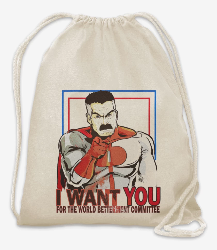 Mochila Blanco de i want you omniman